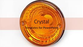  Presentation with hybride car - PPT theme enhanced with head lamp - car headlight background and a gold colored foreground