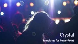  Presentation with concert master - Cool new presentation with head lamp - crowd at concert backdrop and a navy blue colored foreground