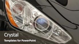  Presentation with lights - Slides consisting of head lights of a car background and a dark gray colored foreground