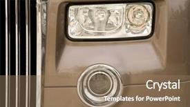  Presentation with luxury car - Cool new PPT theme with  backdrop and a  colored foreground