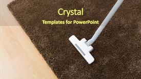 Presentation with carpet - PPT layouts with head-of-modern-vacuum-cleaner background and a tawny brown colored foreground