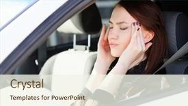  Presentation with headache - Theme consisting of famous three sisters rock formation in the blue mountains national park close to sydney australia background and a tawny brown colored foreground