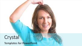  Presentation with alternative medicine - Presentation design featuring head point emotional freedom technique background and a arctic colored foreground