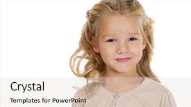  Presentation with studio audio tape - Cool new PPT layouts with head shot - portrait of beautiful little girl backdrop and a lemonade colored foreground