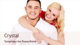  Presentation with giving a - Presentation design featuring head shot - young man giving piggyback background and a lemonade colored foreground