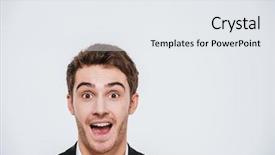  Presentation with wind energy close up portrait - Presentation design featuring head up display - close up portrait background and a sky blue colored foreground