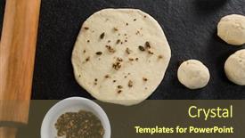  Presentation with dry fruits - Amazing presentation theme having head-view-of-dry-fruits backdrop and a tawny brown colored foreground