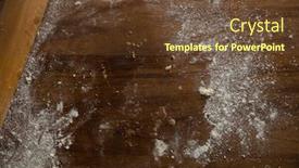  Presentation with dough - Colorful theme enhanced with head-view-of-left-over backdrop and a tawny brown colored foreground