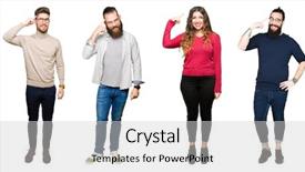  Presentation with people thought - PPT layouts enhanced with head with one finger great background and a light gray colored foreground