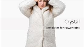  Presentation with winter weather - Slide deck featuring headache desperate and stress background and a white colored foreground