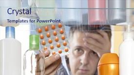  Presentation with tablet - Theme featuring image of cat isolated on white background background and a light gray colored foreground