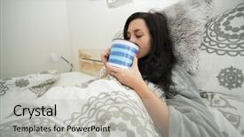  Presentation with gel concept for swine flu - Theme enhanced with headache or have a cold background and a light gray colored foreground