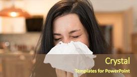  Presentation with gel concept for swine flu - Slide deck consisting of headache or have a cold background and a tawny brown colored foreground