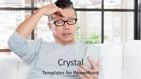  Presentation with smart home - Cool new presentation design with headache while using smart phone backdrop and a lemonade colored foreground