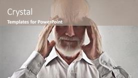  Presentation with headache - Slide set consisting of headache background and a coral colored foreground