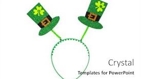  Presentation with white green - Slide deck consisting of headband-for-st-patrick-s background and a white colored foreground