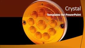  Presentation with trucks - Theme consisting of headlamp-taillight-cars-and-trucks background and a tawny brown colored foreground