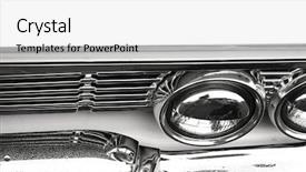  Presentation with hydrogen - Slide set consisting of headlamps of classic car background and a  colored foreground