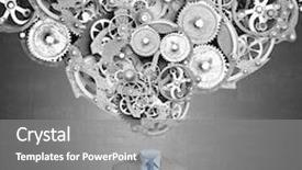  Presentation with mechanism - Beautiful PPT layouts featuring psychology invent conception brain - headless businessman with gears mechanism backdrop and a gray colored foreground