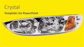  Presentation with buses - Presentation consisting of headlight-for-cars-trucks background and a yellow colored foreground