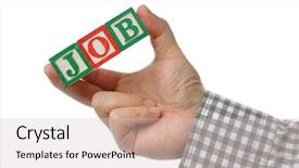  Presentation with abstract business - Slide set with headline clipping - abstract business man looking background and a lemonade colored foreground