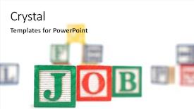  Presentation with words - Slide deck consisting of headline clipping - alphabet blocks spelling the words background and a white colored foreground