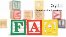  Presentation with colour blocking building blocks - Beautiful presentation theme featuring headline clipping - alphabet blocks spelling the words backdrop and a sky blue colored foreground
