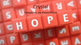  Presentation with hope bright future hopeful - PPT layouts consisting of headline clipping - hope background and a coral colored foreground