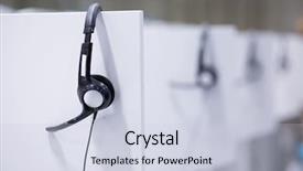  Presentation with call center - Amazing slides having partition in empty call center backdrop and a lemonade colored foreground