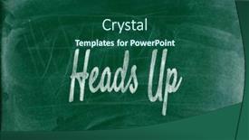  Presentation with heads - PPT theme having heads-up-refers-to-giving background and a ocean colored foreground