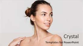  Presentation with perfect - Audience pleasing slides consisting of headshot - beauty portrait of a young backdrop and a lemonade colored foreground