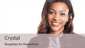  Presentation with black - Theme featuring headshot - isolated shot of a happy background and a light gray colored foreground