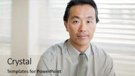  Presentation with cancer - Audience pleasing PPT layouts consisting of headshot - portrait of confident male cancer backdrop and a light gray colored foreground