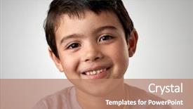  Presentation with race - PPT layouts having headshot - portrait of real happy mixed background and a coral colored foreground