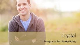  Presentation with race - Slide set featuring headshot - shot of a mixed race background and a yellow colored foreground