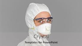  Presentation with white - Cool new theme with headshot-of-woman-in-white backdrop and a light gray colored foreground