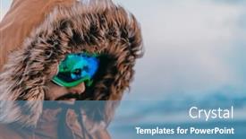  Presentation with regions - Presentation theme enhanced with headshot-photo-of-a-man background and a teal colored foreground