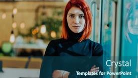  Presentation with modern - Slides enhanced with headshot-portrait-of-a-modern background and a ocean colored foreground