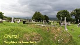  Presentation with celtic - PPT layouts consisting of headstones and ruins on celtic background and a  colored foreground