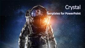  Presentation with space - Presentation theme having headwear - dreaming about space mixed media background and a wine colored foreground