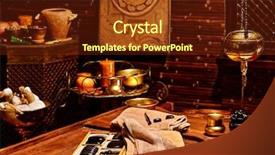  Presentation with luxury - Colorful slide set enhanced with heal india - luxury ayurvedic spa massage interior backdrop and a tawny brown colored foreground