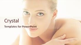  Presentation with healthy - Presentation theme enhanced with healer - spa portrait of young healthy background and a lemonade colored foreground