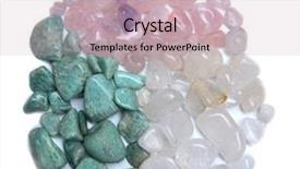  Presentation with quartz mineral - Cool new presentation theme with azonite pink quartz rock crystal backdrop and a soft green colored foreground