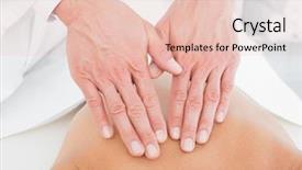  Presentation with healing hands - Cool new slide set with tug war - concept image of business team backdrop and a mint green colored foreground