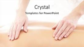  Presentation with treatment - PPT layouts with little boy standing near the camera against a black background with the words background and a dark gray colored foreground