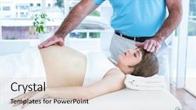  Presentation with reiki - Audience pleasing slide deck consisting of healing hands - pregnant woman getting reiki backdrop and a lemonade colored foreground