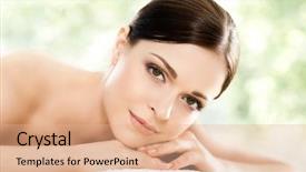  Presentation with massage therapy - Cool new presentation with healing medicine and health care backdrop and a coral colored foreground