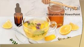  Presentation with anti virus - Audience pleasing PPT theme consisting of healing-thyme-herb-and-lemon backdrop and a coral colored foreground