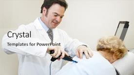  Presentation with healing touch - Amazing PPT theme having healing touch - chiropractor using a professional electronic backdrop and a  colored foreground