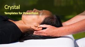  Presentation with healing touch - Theme with healing touch - polarity massage background and a tawny brown colored foreground